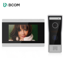 Sistema de intercomunicación visual con cable Bcom, sistema de teléfono de puerta Videoportero de timbre de video de 7 pulgadas Wi fi